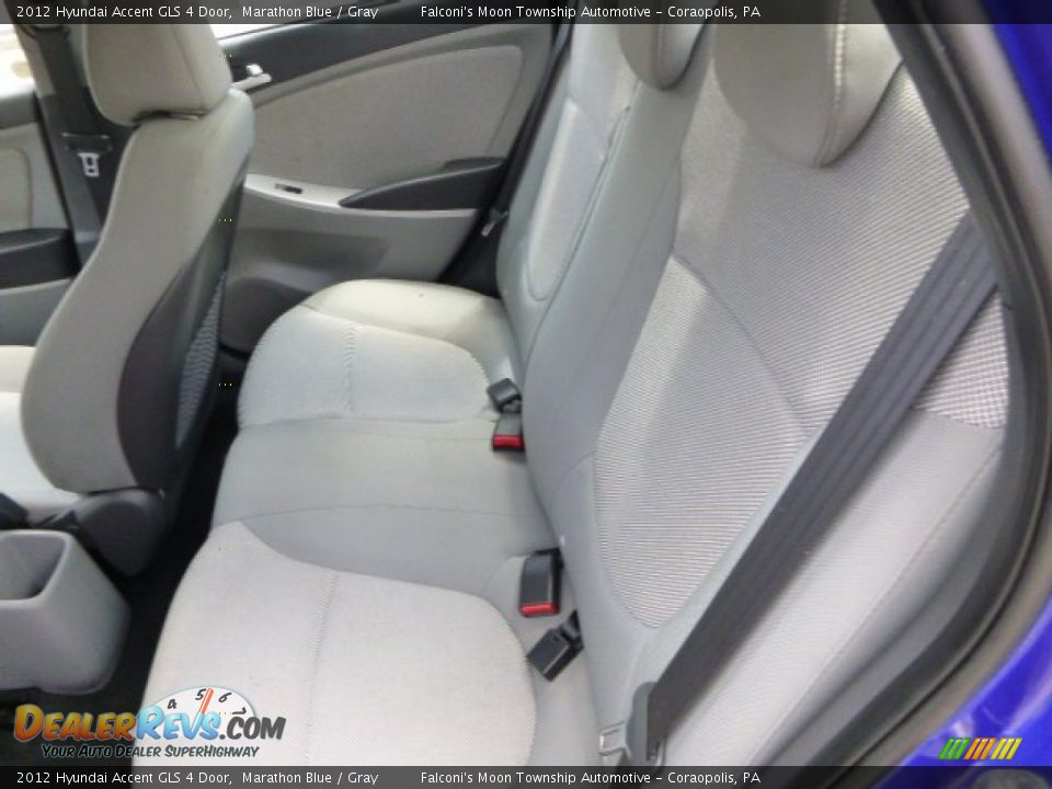 2012 Hyundai Accent GLS 4 Door Marathon Blue / Gray Photo #16