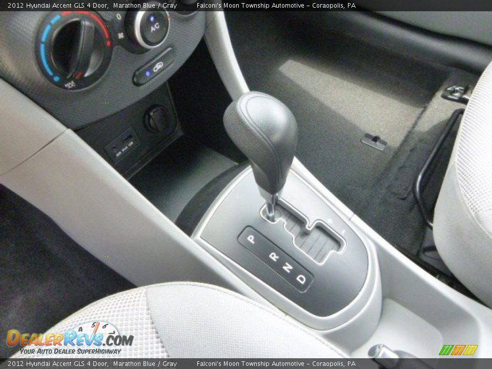 2012 Hyundai Accent GLS 4 Door Marathon Blue / Gray Photo #21