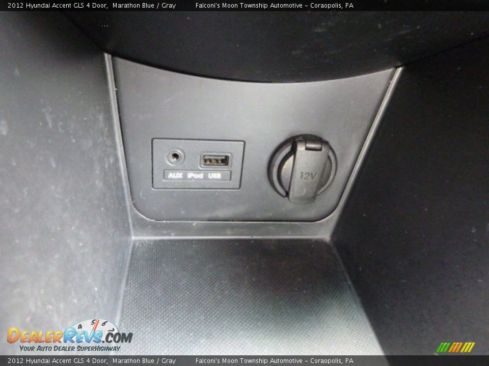 2012 Hyundai Accent GLS 4 Door Marathon Blue / Gray Photo #22