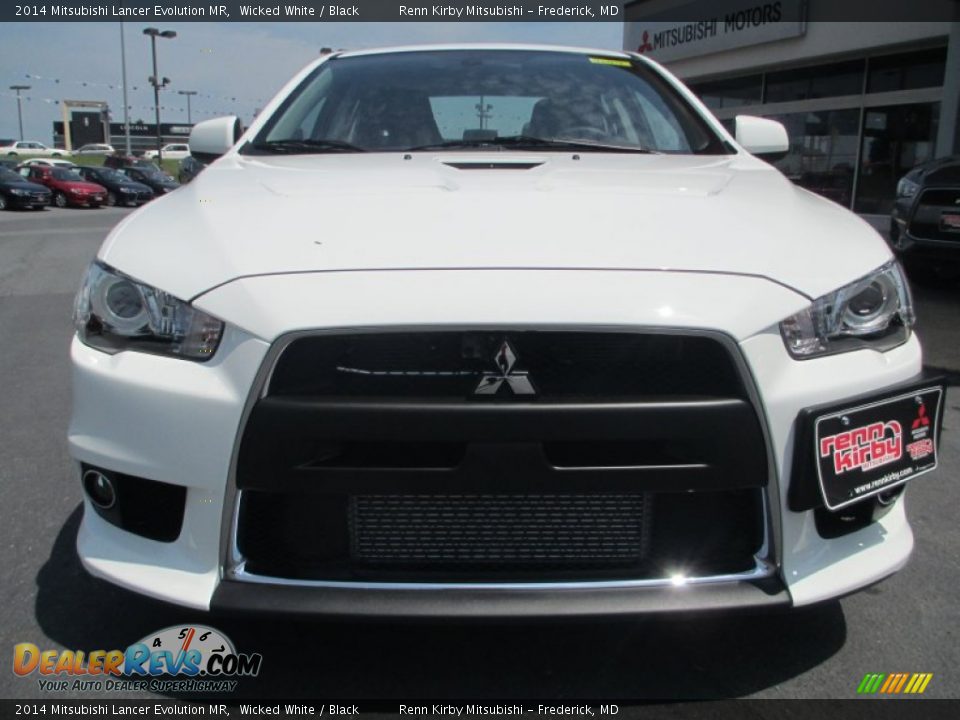 2014 Mitsubishi Lancer Evolution MR Wicked White / Black Photo #1