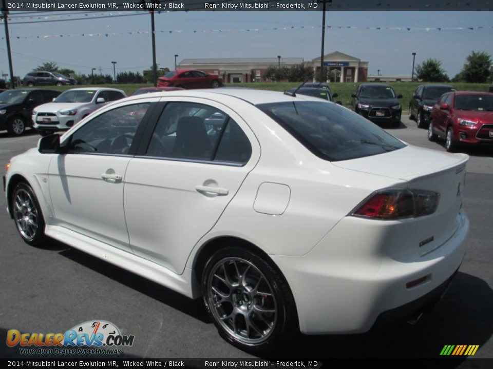 2014 Mitsubishi Lancer Evolution MR Wicked White / Black Photo #5
