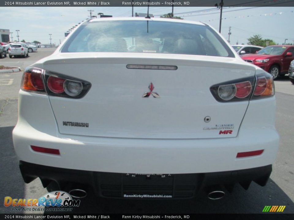2014 Mitsubishi Lancer Evolution MR Wicked White / Black Photo #6