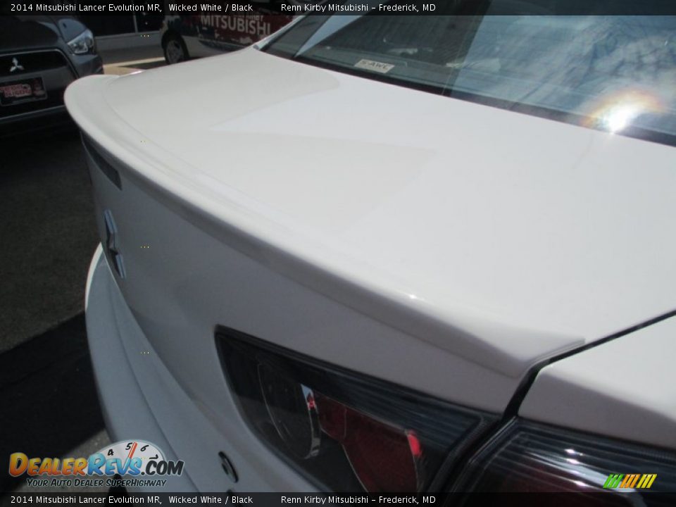 2014 Mitsubishi Lancer Evolution MR Wicked White / Black Photo #8