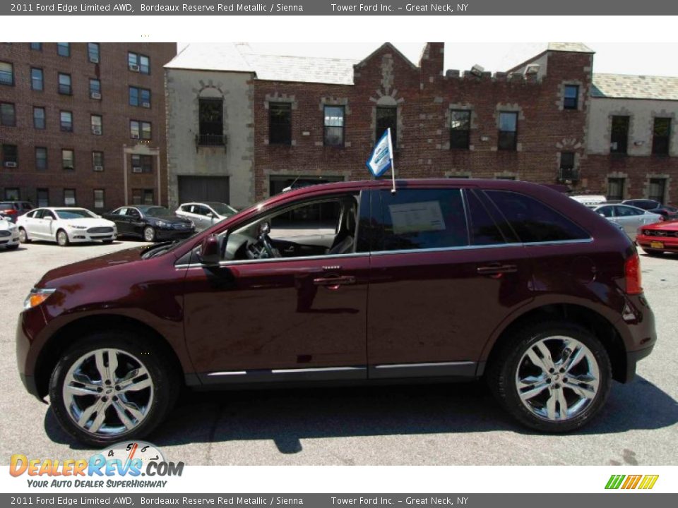 2011 Ford Edge Limited AWD Bordeaux Reserve Red Metallic / Sienna Photo #3
