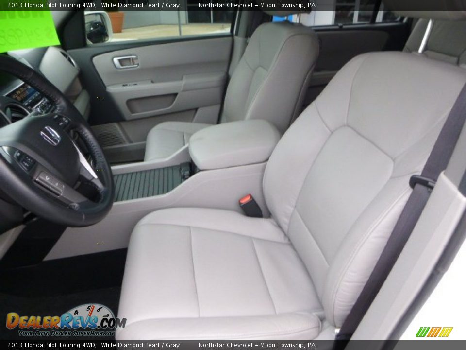 2013 Honda Pilot Touring 4WD White Diamond Pearl / Gray Photo #10