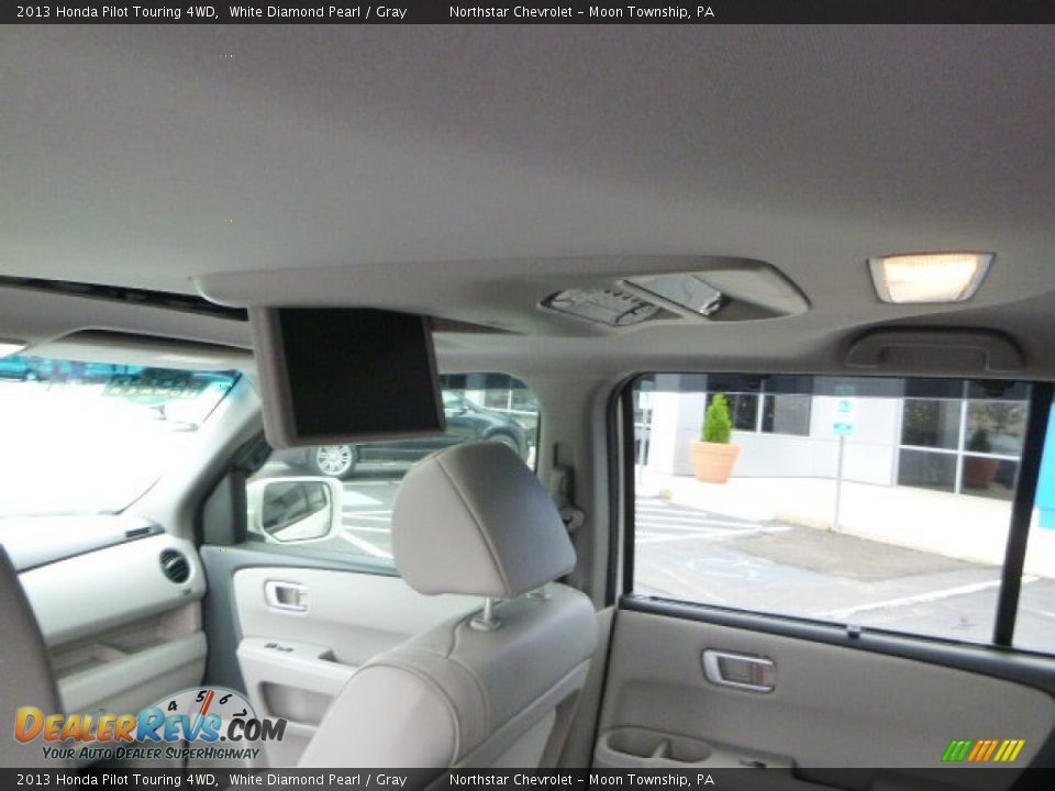 2013 Honda Pilot Touring 4WD White Diamond Pearl / Gray Photo #12