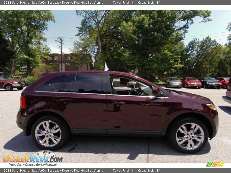 2011 Ford Edge Limited AWD Bordeaux Reserve Red Metallic / Sienna Photo #12