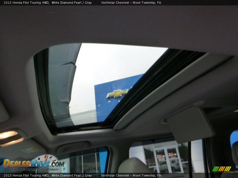 2013 Honda Pilot Touring 4WD White Diamond Pearl / Gray Photo #15