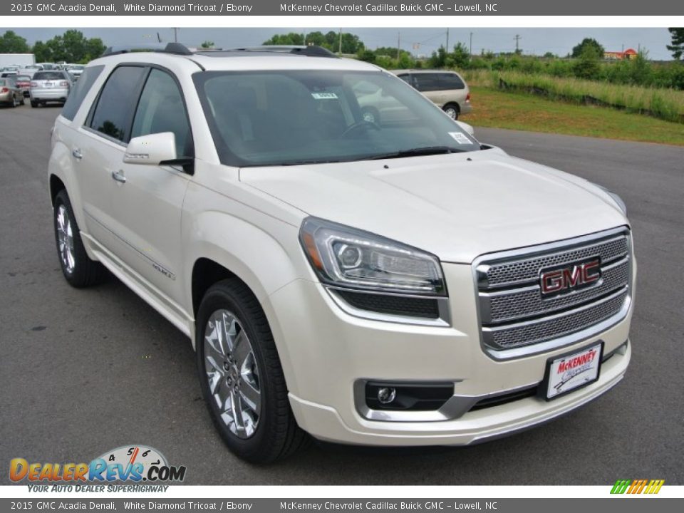 2015 GMC Acadia Denali White Diamond Tricoat / Ebony Photo #1
