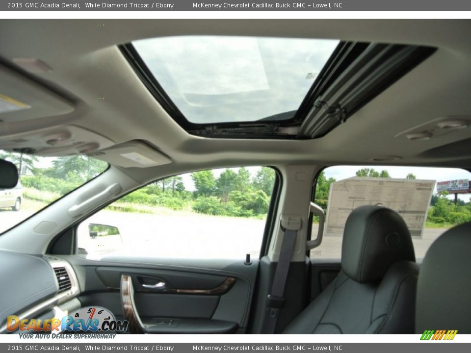 2015 GMC Acadia Denali White Diamond Tricoat / Ebony Photo #10