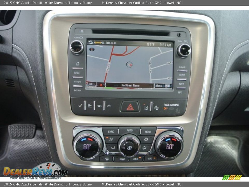 2015 GMC Acadia Denali White Diamond Tricoat / Ebony Photo #13