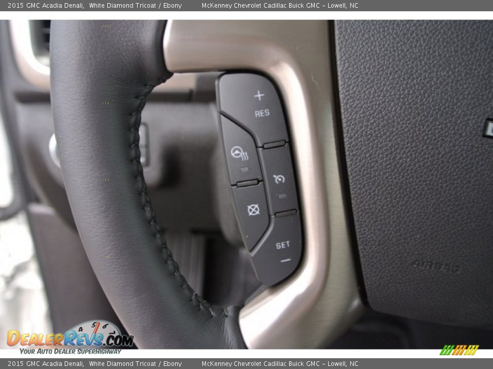 2015 GMC Acadia Denali White Diamond Tricoat / Ebony Photo #15