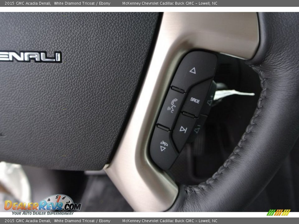 2015 GMC Acadia Denali White Diamond Tricoat / Ebony Photo #16
