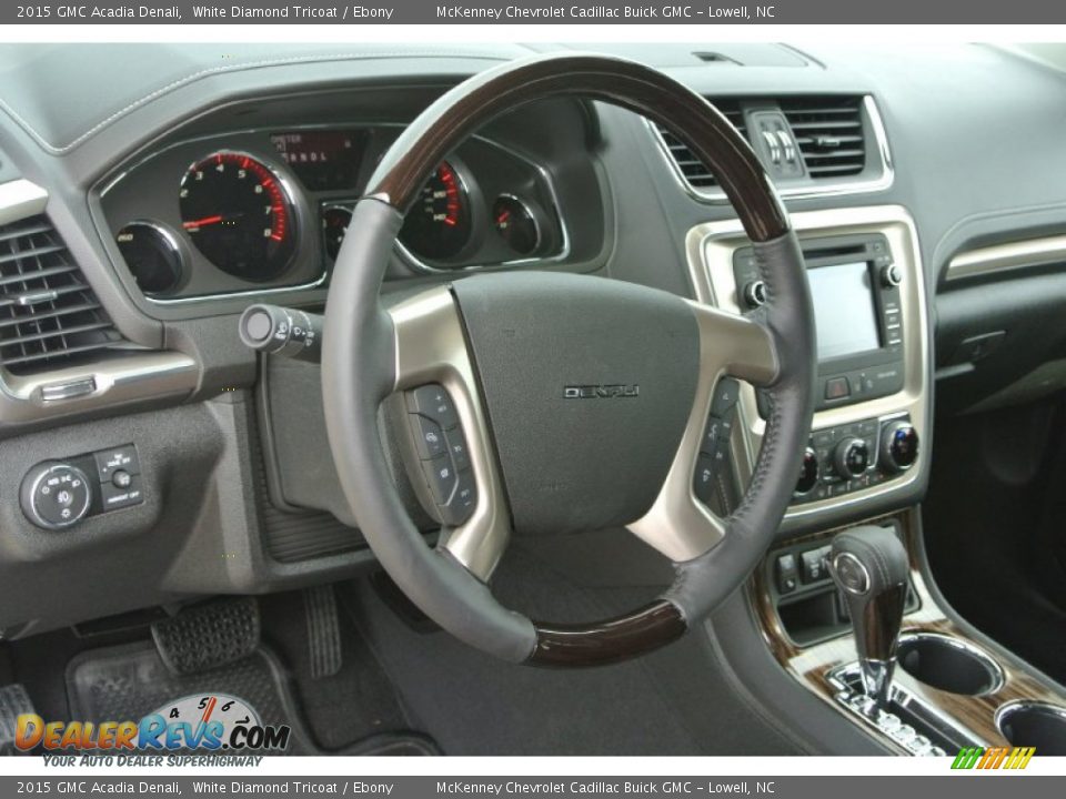 2015 GMC Acadia Denali White Diamond Tricoat / Ebony Photo #26