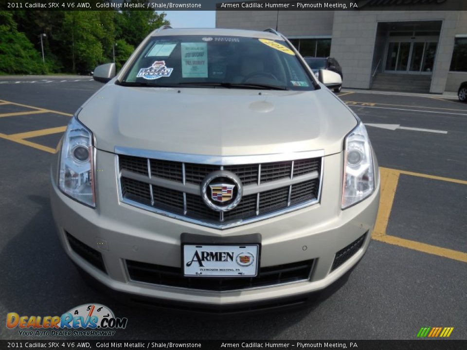 2011 Cadillac SRX 4 V6 AWD Gold Mist Metallic / Shale/Brownstone Photo #2