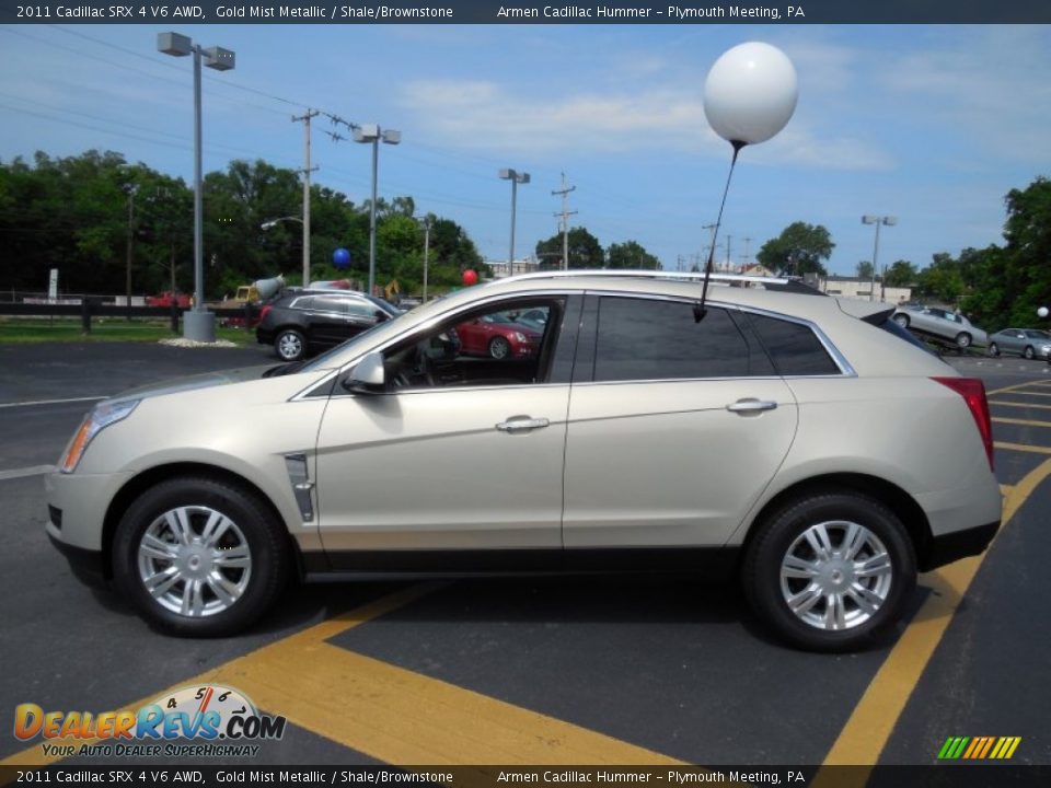 Gold Mist Metallic 2011 Cadillac SRX 4 V6 AWD Photo #4