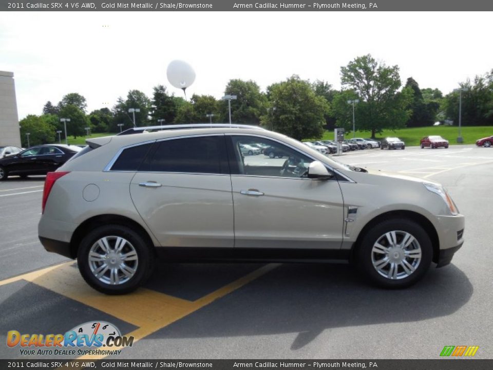 2011 Cadillac SRX 4 V6 AWD Gold Mist Metallic / Shale/Brownstone Photo #8