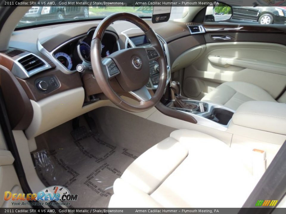 2011 Cadillac SRX 4 V6 AWD Gold Mist Metallic / Shale/Brownstone Photo #9