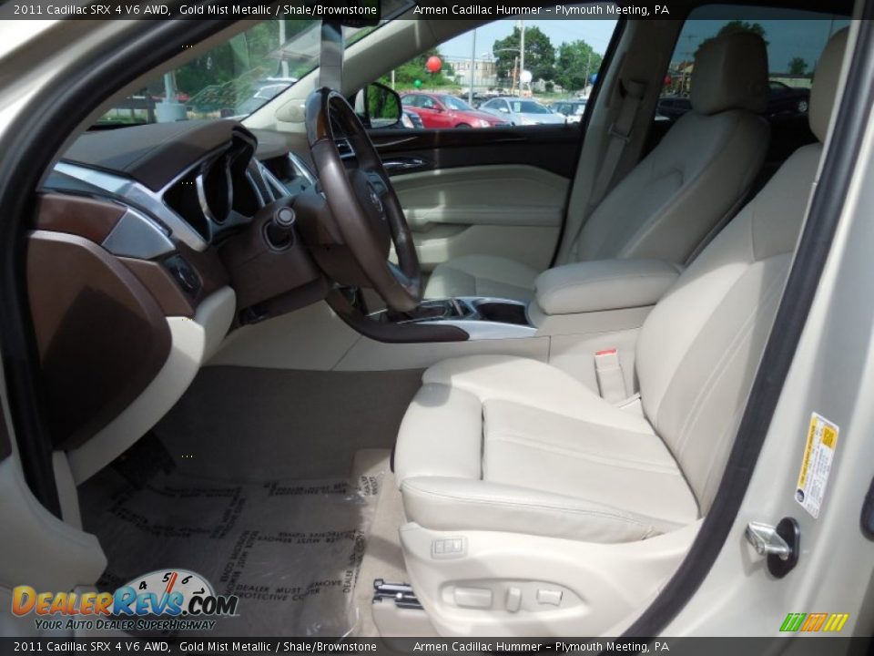 2011 Cadillac SRX 4 V6 AWD Gold Mist Metallic / Shale/Brownstone Photo #10