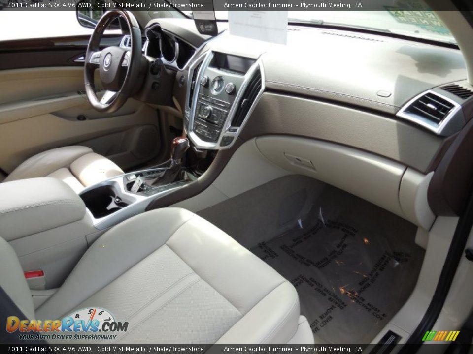 2011 Cadillac SRX 4 V6 AWD Gold Mist Metallic / Shale/Brownstone Photo #12