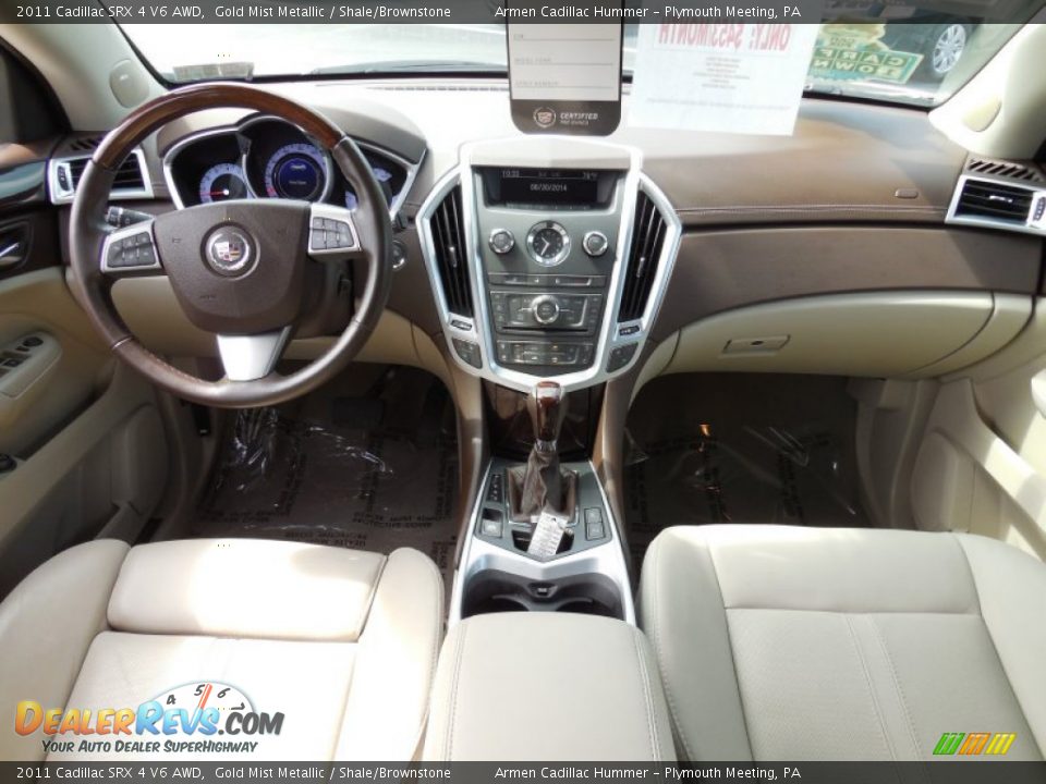 2011 Cadillac SRX 4 V6 AWD Gold Mist Metallic / Shale/Brownstone Photo #18