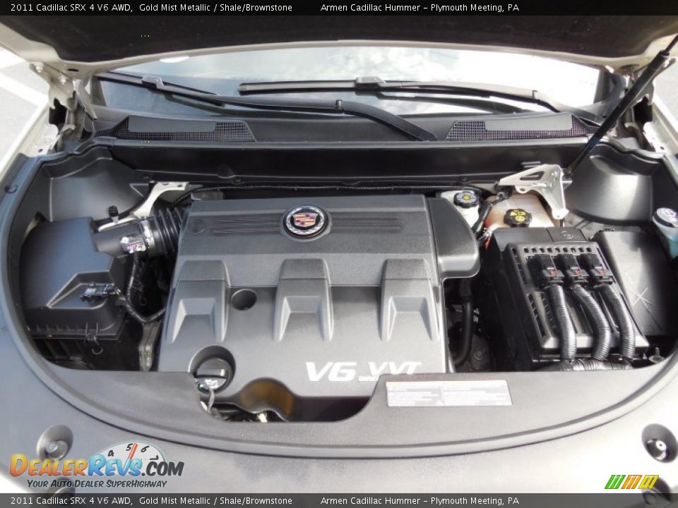 2011 Cadillac SRX 4 V6 AWD Gold Mist Metallic / Shale/Brownstone Photo #20