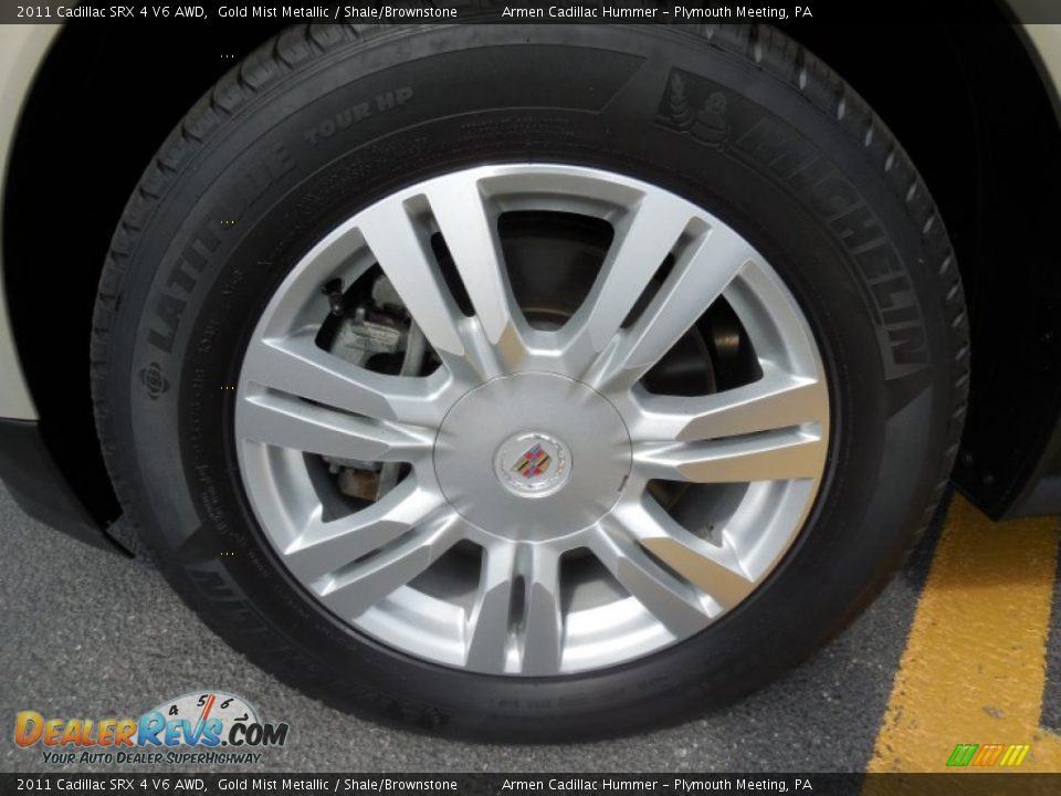 2011 Cadillac SRX 4 V6 AWD Gold Mist Metallic / Shale/Brownstone Photo #21