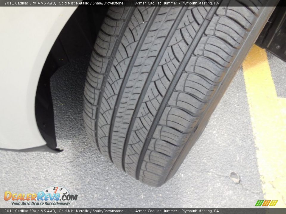 2011 Cadillac SRX 4 V6 AWD Gold Mist Metallic / Shale/Brownstone Photo #22