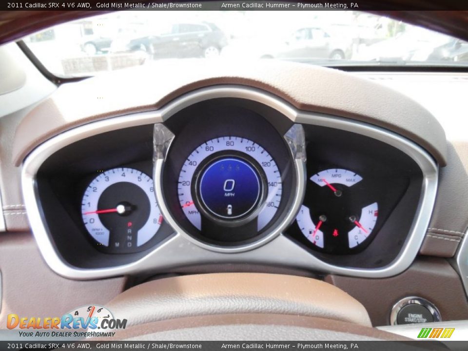 2011 Cadillac SRX 4 V6 AWD Gold Mist Metallic / Shale/Brownstone Photo #25