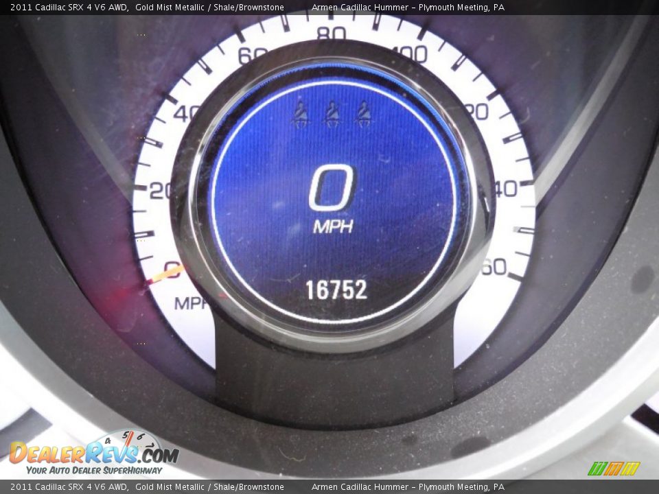 2011 Cadillac SRX 4 V6 AWD Gold Mist Metallic / Shale/Brownstone Photo #26