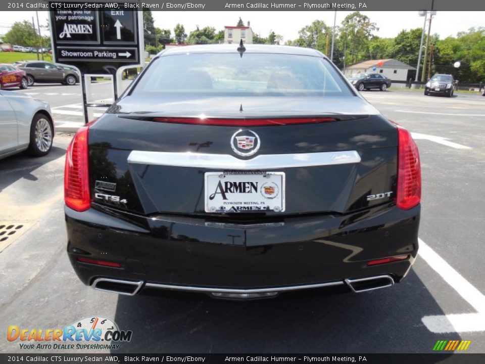 2014 Cadillac CTS Luxury Sedan AWD Black Raven / Ebony/Ebony Photo #6