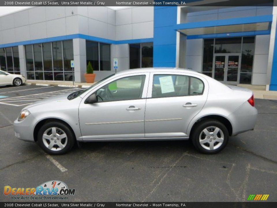 2008 Chevrolet Cobalt LS Sedan Ultra Silver Metallic / Gray Photo #2