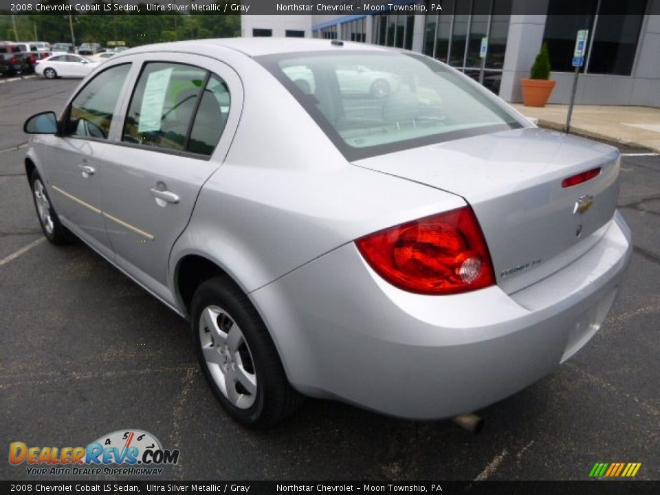 2008 Chevrolet Cobalt LS Sedan Ultra Silver Metallic / Gray Photo #3