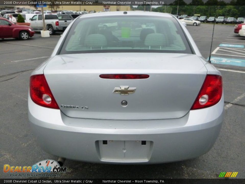 2008 Chevrolet Cobalt LS Sedan Ultra Silver Metallic / Gray Photo #4
