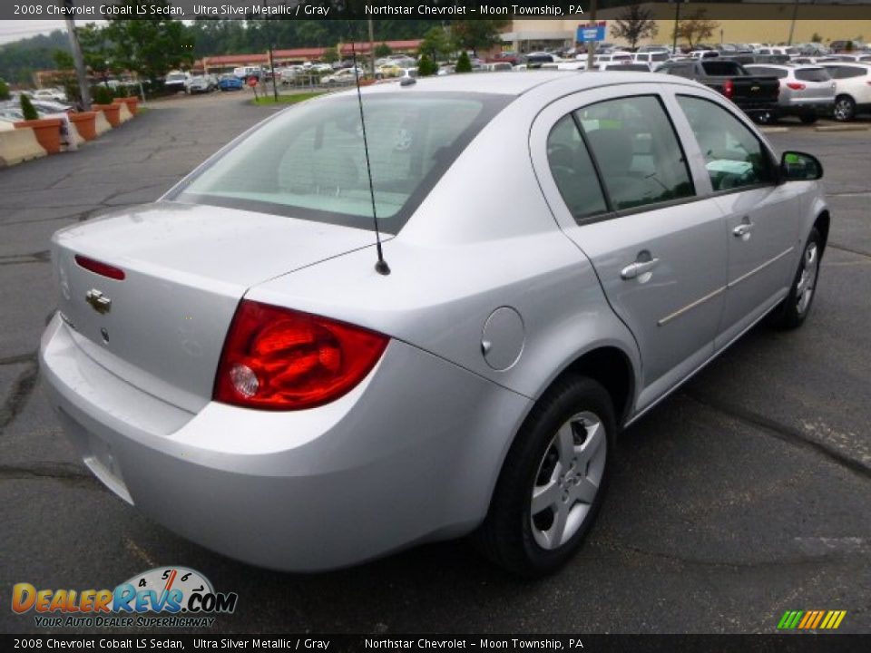 2008 Chevrolet Cobalt LS Sedan Ultra Silver Metallic / Gray Photo #5