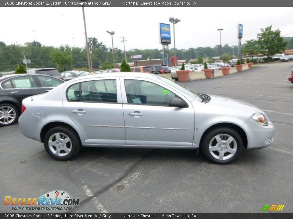2008 Chevrolet Cobalt LS Sedan Ultra Silver Metallic / Gray Photo #6