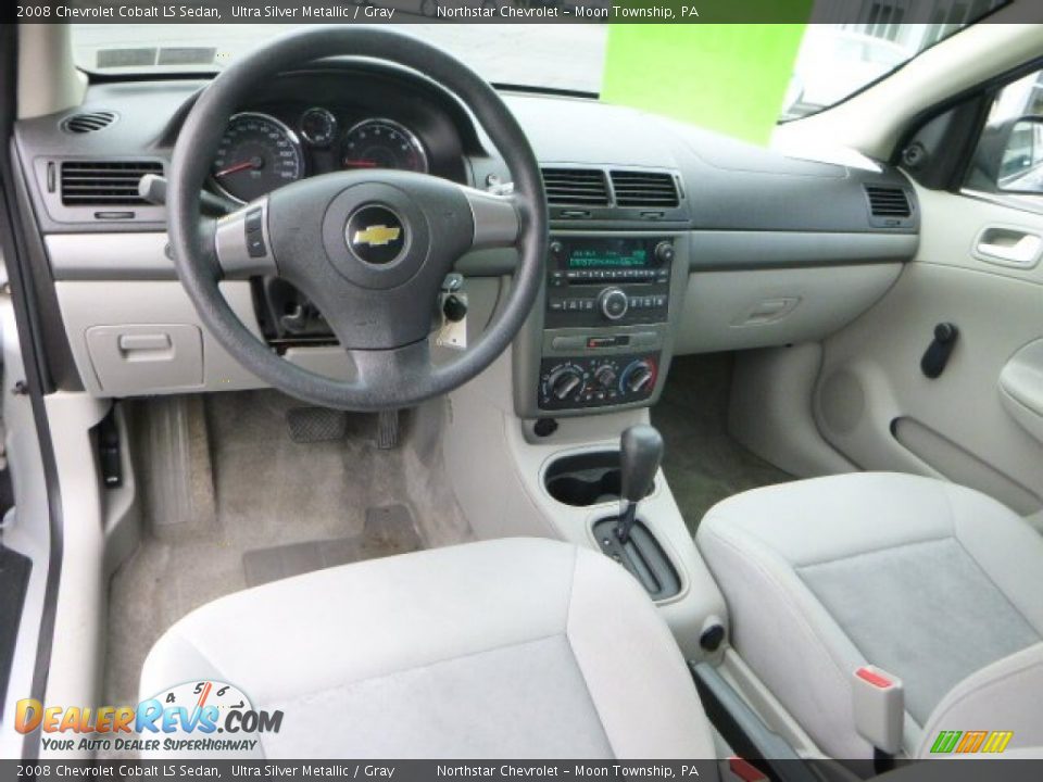 2008 Chevrolet Cobalt LS Sedan Ultra Silver Metallic / Gray Photo #12