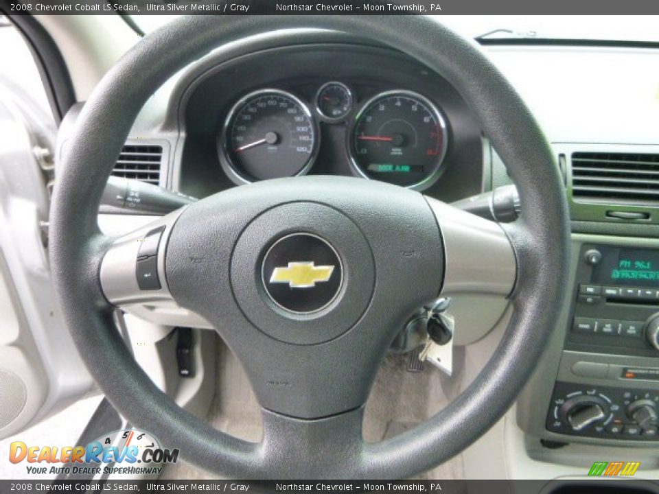 2008 Chevrolet Cobalt LS Sedan Ultra Silver Metallic / Gray Photo #17