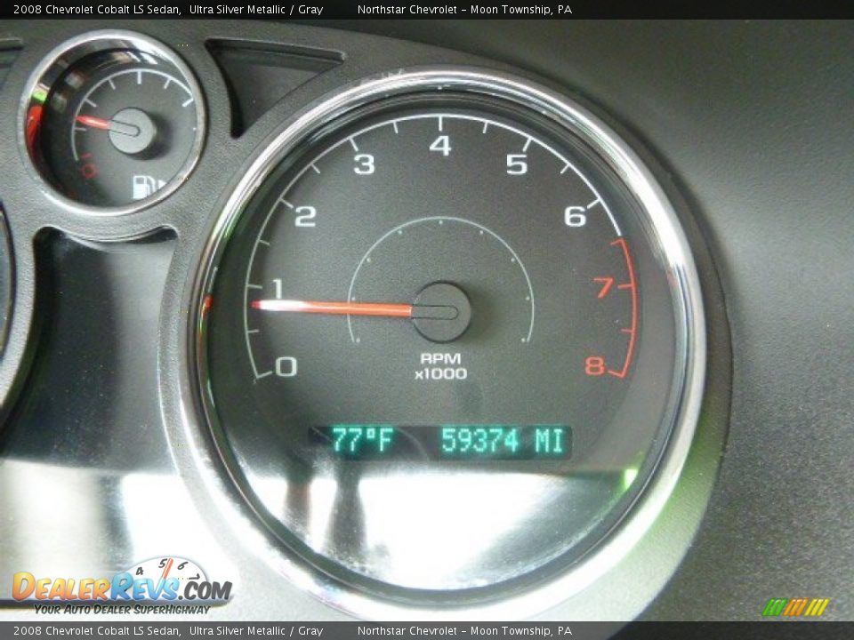 2008 Chevrolet Cobalt LS Sedan Ultra Silver Metallic / Gray Photo #19
