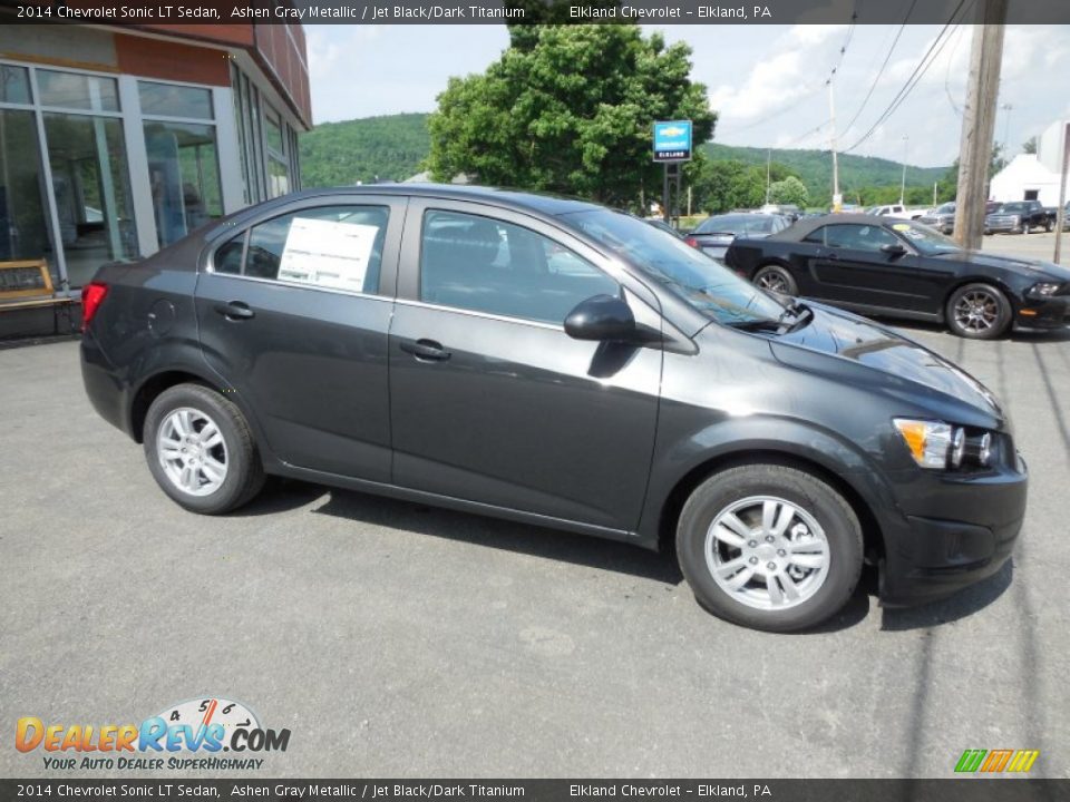 2014 Chevrolet Sonic LT Sedan Ashen Gray Metallic / Jet Black/Dark Titanium Photo #1