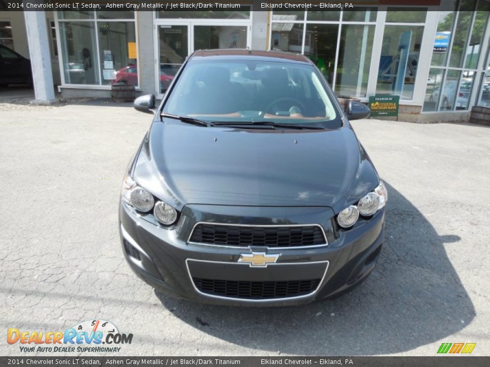 2014 Chevrolet Sonic LT Sedan Ashen Gray Metallic / Jet Black/Dark Titanium Photo #3