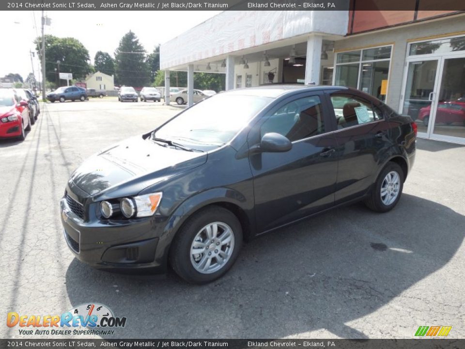2014 Chevrolet Sonic LT Sedan Ashen Gray Metallic / Jet Black/Dark Titanium Photo #5