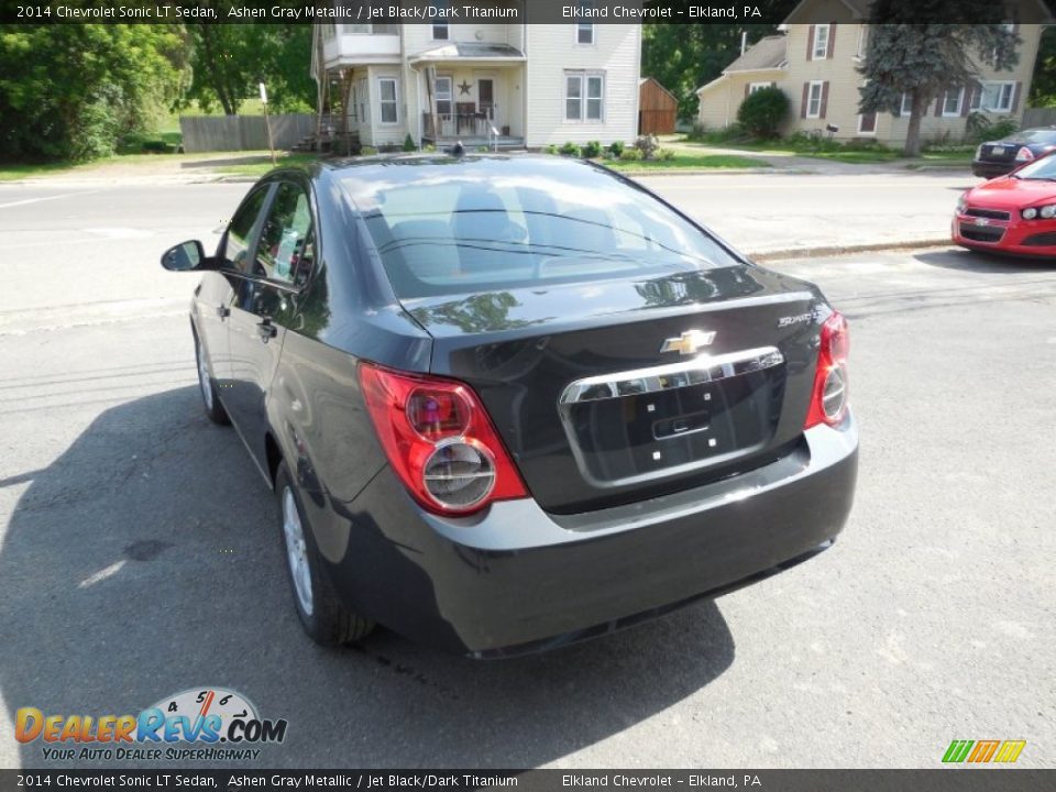 2014 Chevrolet Sonic LT Sedan Ashen Gray Metallic / Jet Black/Dark Titanium Photo #8