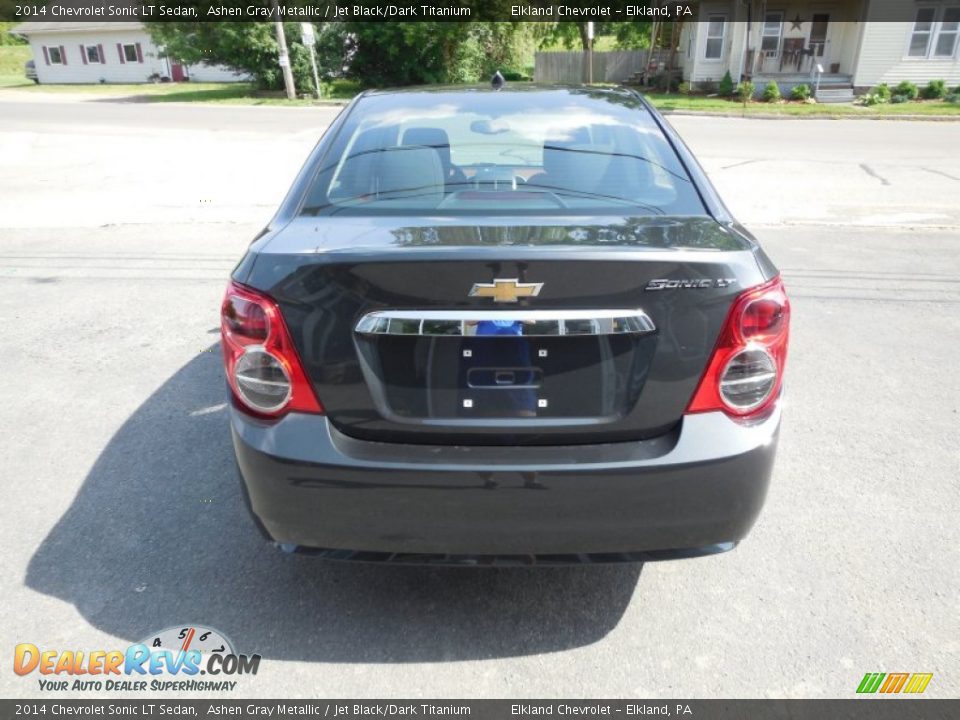 2014 Chevrolet Sonic LT Sedan Ashen Gray Metallic / Jet Black/Dark Titanium Photo #10