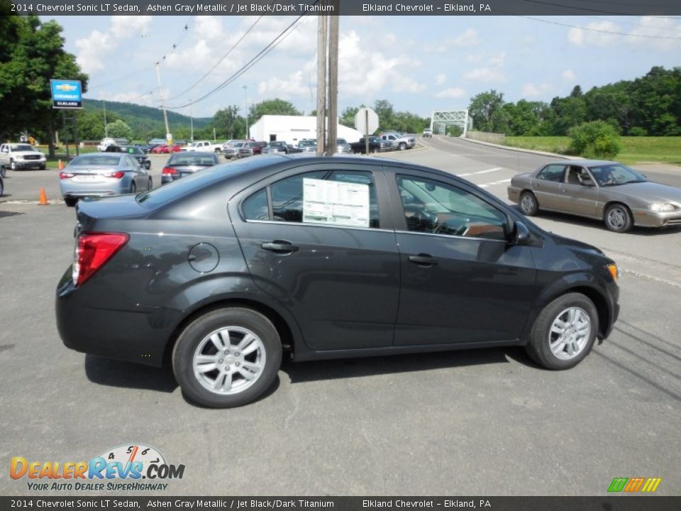 2014 Chevrolet Sonic LT Sedan Ashen Gray Metallic / Jet Black/Dark Titanium Photo #12