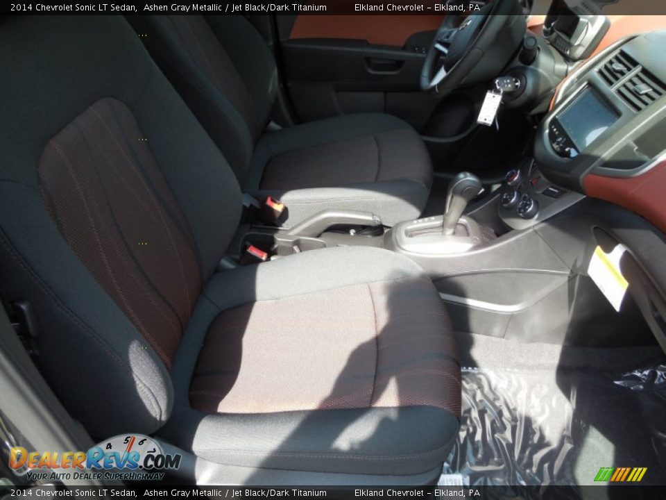 2014 Chevrolet Sonic LT Sedan Ashen Gray Metallic / Jet Black/Dark Titanium Photo #18