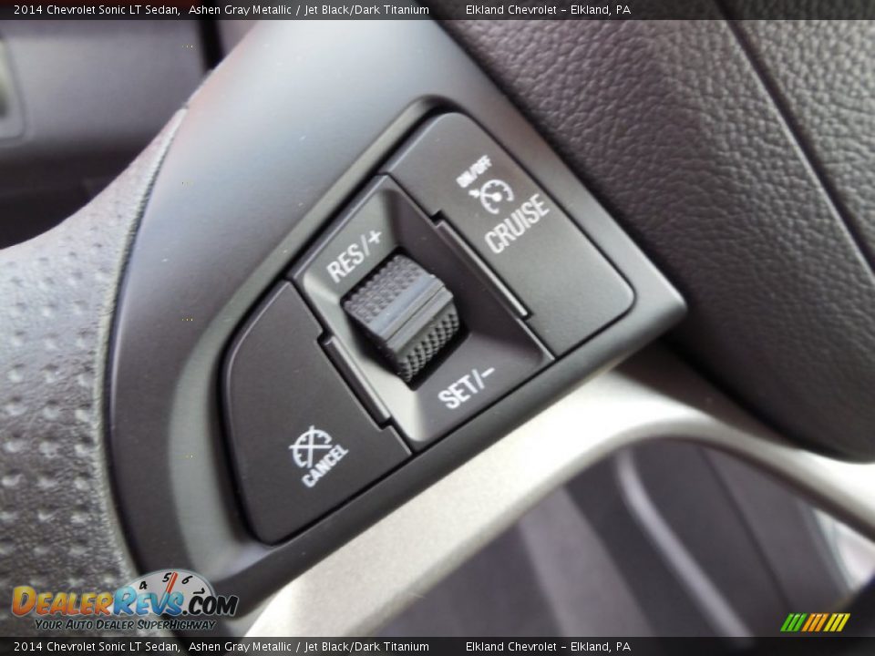 2014 Chevrolet Sonic LT Sedan Ashen Gray Metallic / Jet Black/Dark Titanium Photo #25