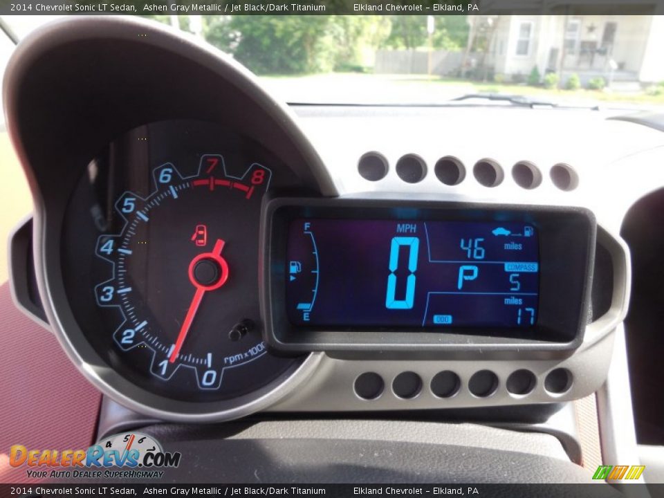 2014 Chevrolet Sonic LT Sedan Ashen Gray Metallic / Jet Black/Dark Titanium Photo #27
