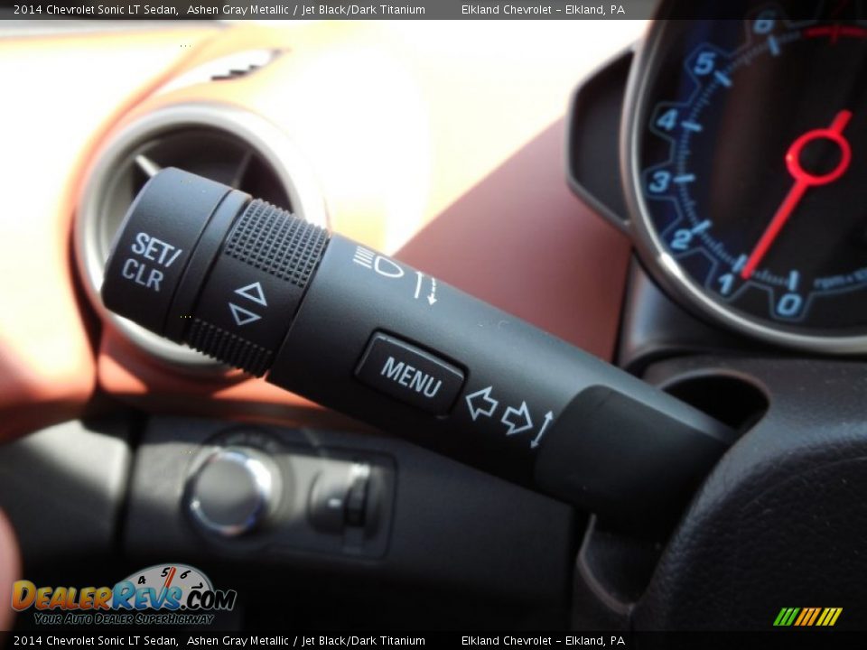 2014 Chevrolet Sonic LT Sedan Ashen Gray Metallic / Jet Black/Dark Titanium Photo #28
