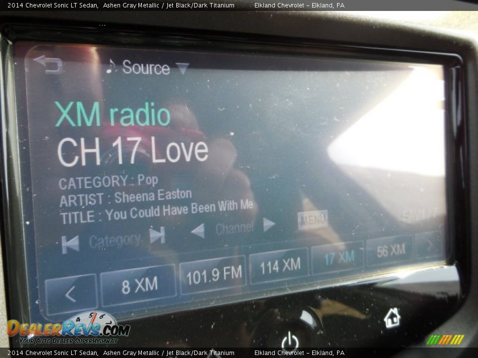 2014 Chevrolet Sonic LT Sedan Ashen Gray Metallic / Jet Black/Dark Titanium Photo #30